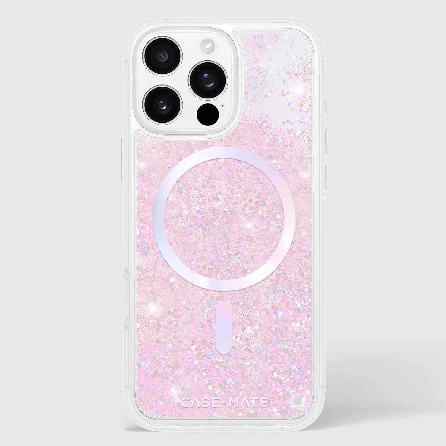 Case-Mate iPhone 16 Pro Max Case [Compatible with MagSafe] - Iridescent Liquid Glitter Phone Case with 12ft Drop Protection - Premium Magnetic Cover for iPhone 16 Pro Max - Soap Bubble Waterfall