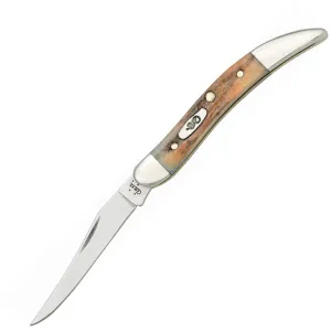 Case XX Small Texas Toothpick Long Clip Blade Genuine Stag Natural Handle