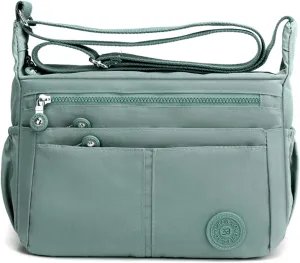 Casual Shoulder Bag Women Satchel Waterproof Nylon for Sport Work Shop