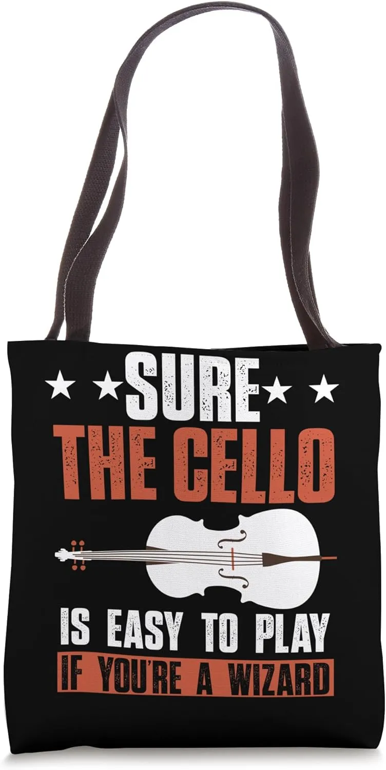Cellist Orchestra Concert Symphony Classical Music Cello Tote Bag