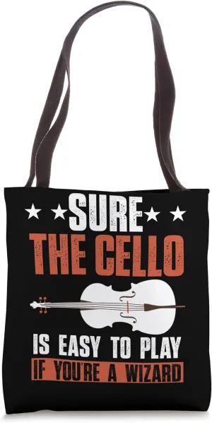 Cellist Orchestra Concert Symphony Classical Music Cello Tote Bag
