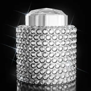 Champagne Stoppers Professional Reusable Patented Crystal Champagne Bottle Stopper & Vacuum - Bling Lovers Bottle Sealer Airtight Leak Proof Seal for Prosecco, Cava and Sparkling Wines in a Gift Box