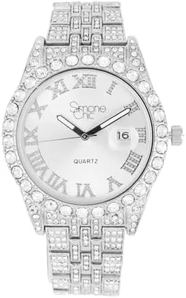 Charles Raymond Women's Luxury Crystal Iced Out Diamonds Watch, a True Testament to blinged-Out Beauty and Timeless Glamour - L0504 LA