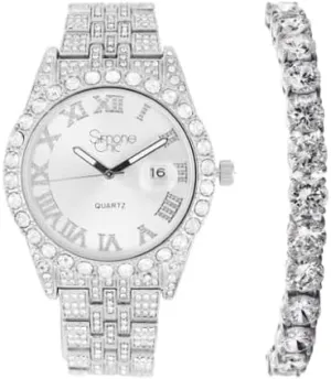 Charles Raymond Women's Luxury Crystal Iced Out Diamonds Watch, a True Testament to blinged-Out Beauty and Timeless Glamour - L0504 LA