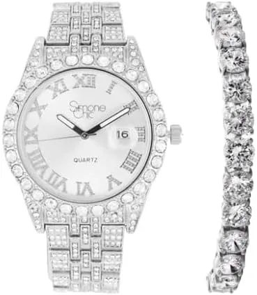 Charles Raymond Women's Luxury Crystal Iced Out Diamonds Watch, a True Testament to blinged-Out Beauty and Timeless Glamour - L0504 LA
