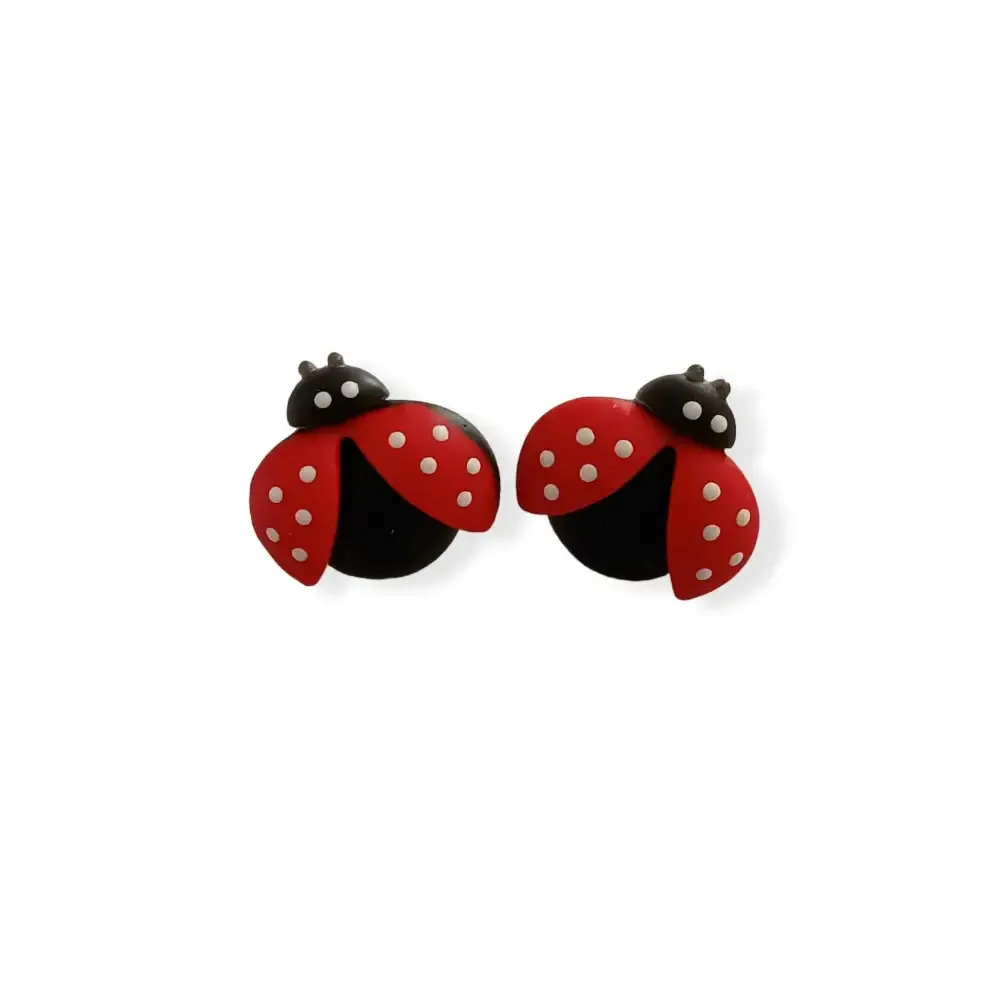 Charming Ladybird Resin Earrings - A Novelty Delight!