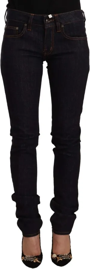 Chic Black Slim Fit Designer Women's Jeans