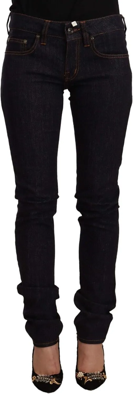 Chic Black Slim Fit Designer Women's Jeans
