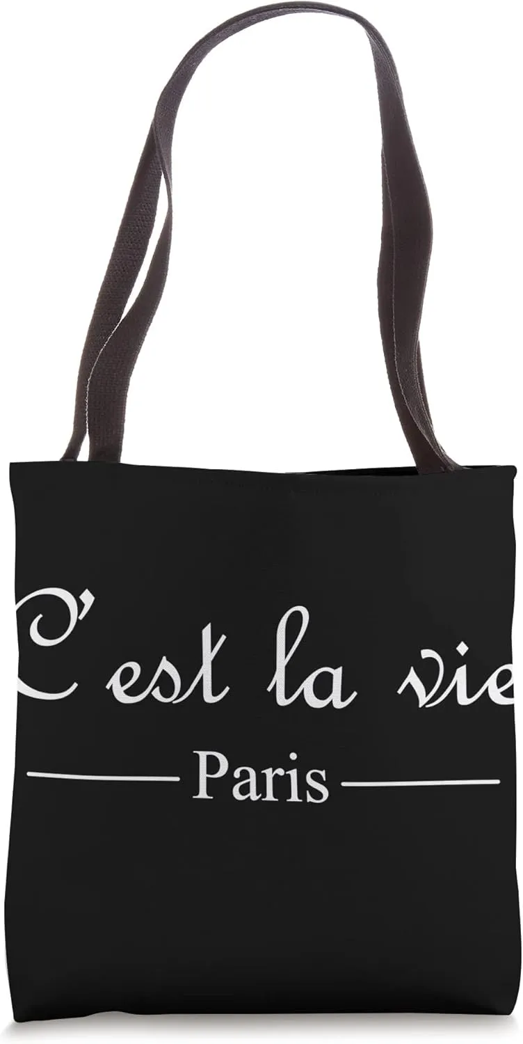 Chic Parisian C'est la vie In Paris Tote Bag