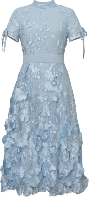 CHIC STAR Womens 3D Embroidery Applique Dress