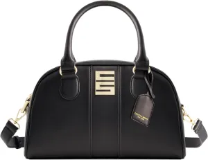 Christian Siriano New York Women's Satchel Bag Purse, Milano Bowling Crossbody Handbag with Adjustable Shoulder Strap