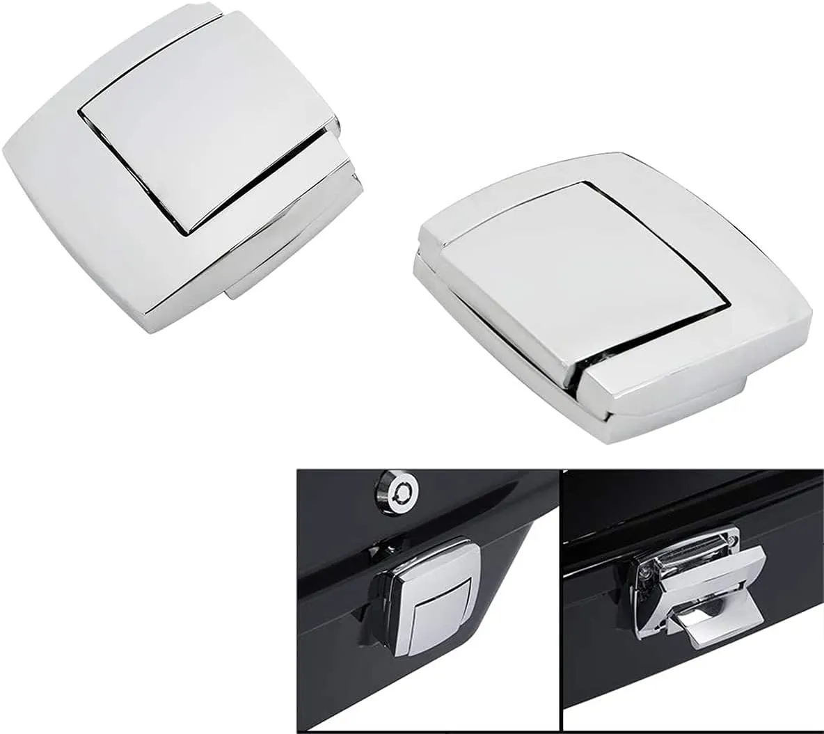 Chrome Tour Pack Pak Latches Fits for Harley Touring Street Electra Road Glide Ultra Classic FLHTCU FLHTC Limited FLHTK Anniversary FLHTCUSE8
