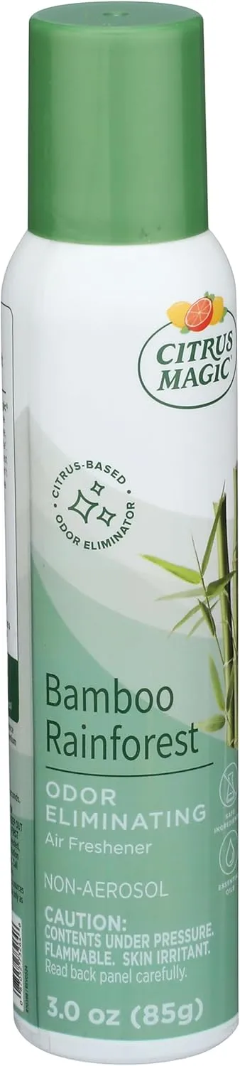 Citrus Magic Odor Eliminating Air Freshener Spray, Bamboo Rainforest, 3-Ounce, Pack of 3