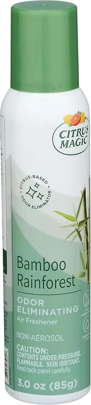 Citrus Magic Odor Eliminating Air Freshener Spray, Bamboo Rainforest, 3-Ounce, Pack of 3
