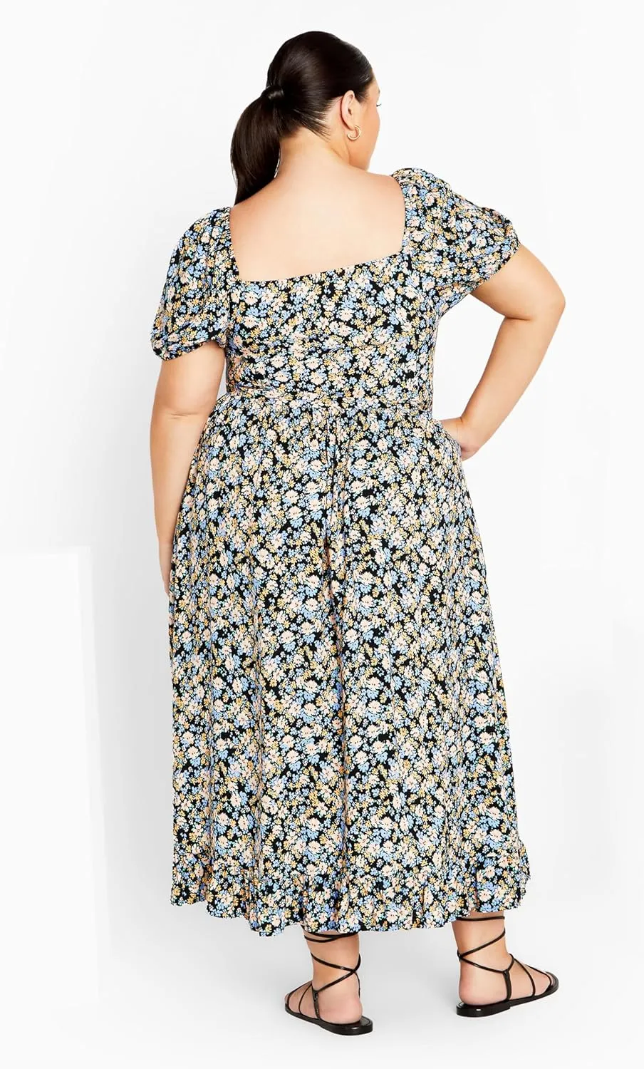 City Chic Plus Size Maxi Emilee in Powder Petal