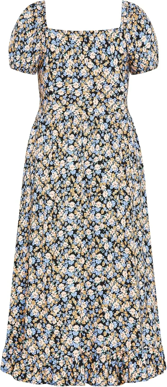 City Chic Plus Size Maxi Emilee in Powder Petal
