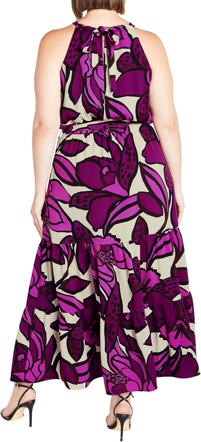 City Chic Plus Size Pants, Fiesta Print Pant
