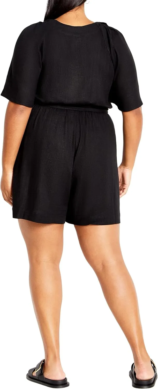 City Chic Plus Size Playsuit, Brielle Playsuit
