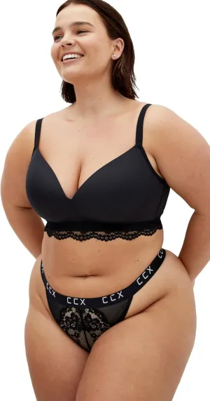 City Chic Plus Size Signature NW Bra in Black