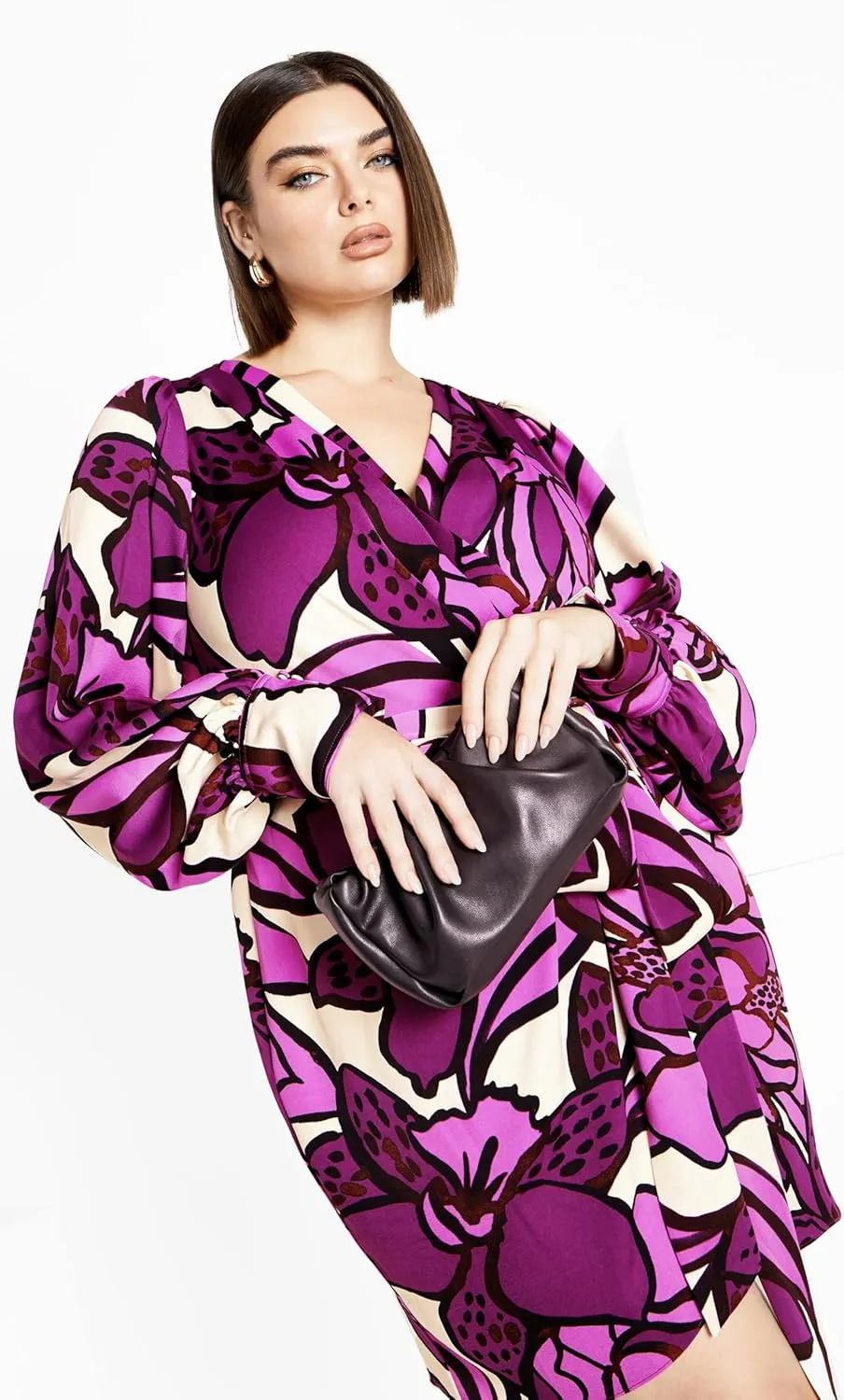 City Chic Women's Apparel Women's Amalia Print Dress