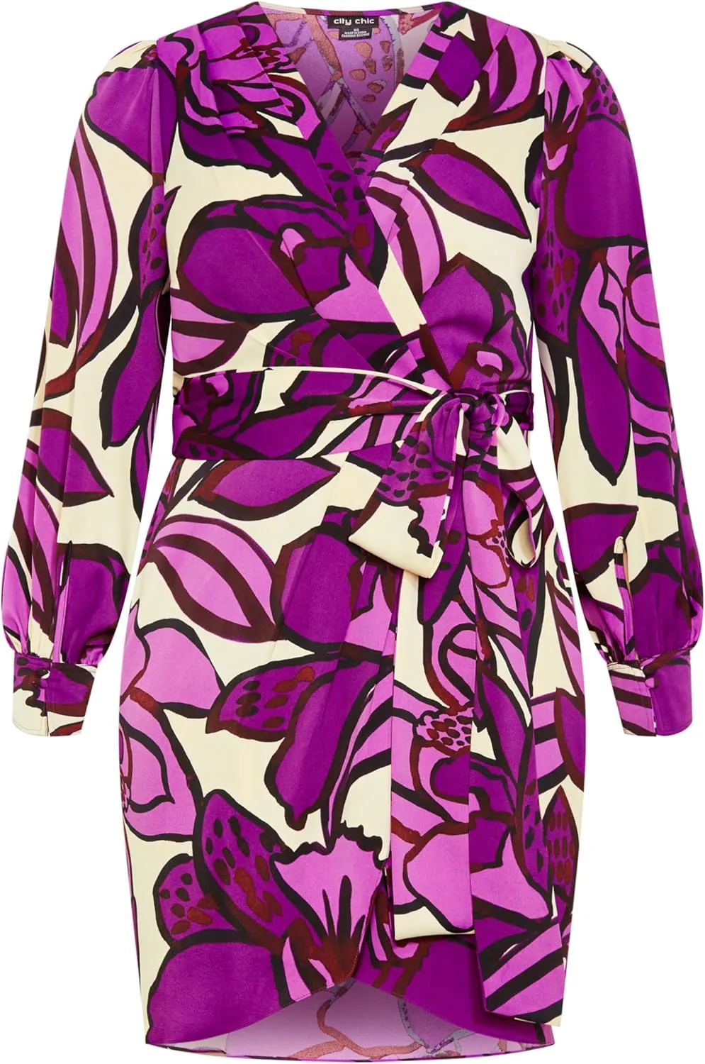 City Chic Women's Apparel Women's Amalia Print Dress