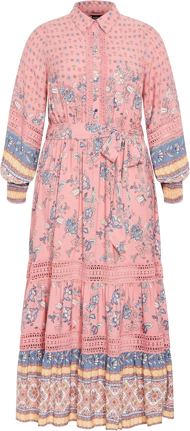 City Chic Women's Apparel Women's Angel Falls Maxi Dress