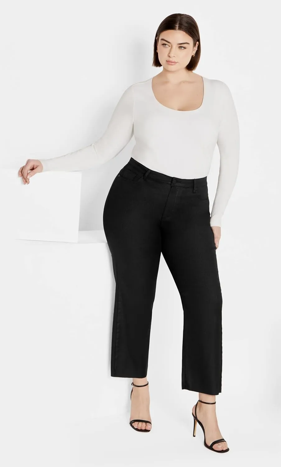 City Chic Women's Apparel Women's City Chic Plus Size Jean H Coated SK