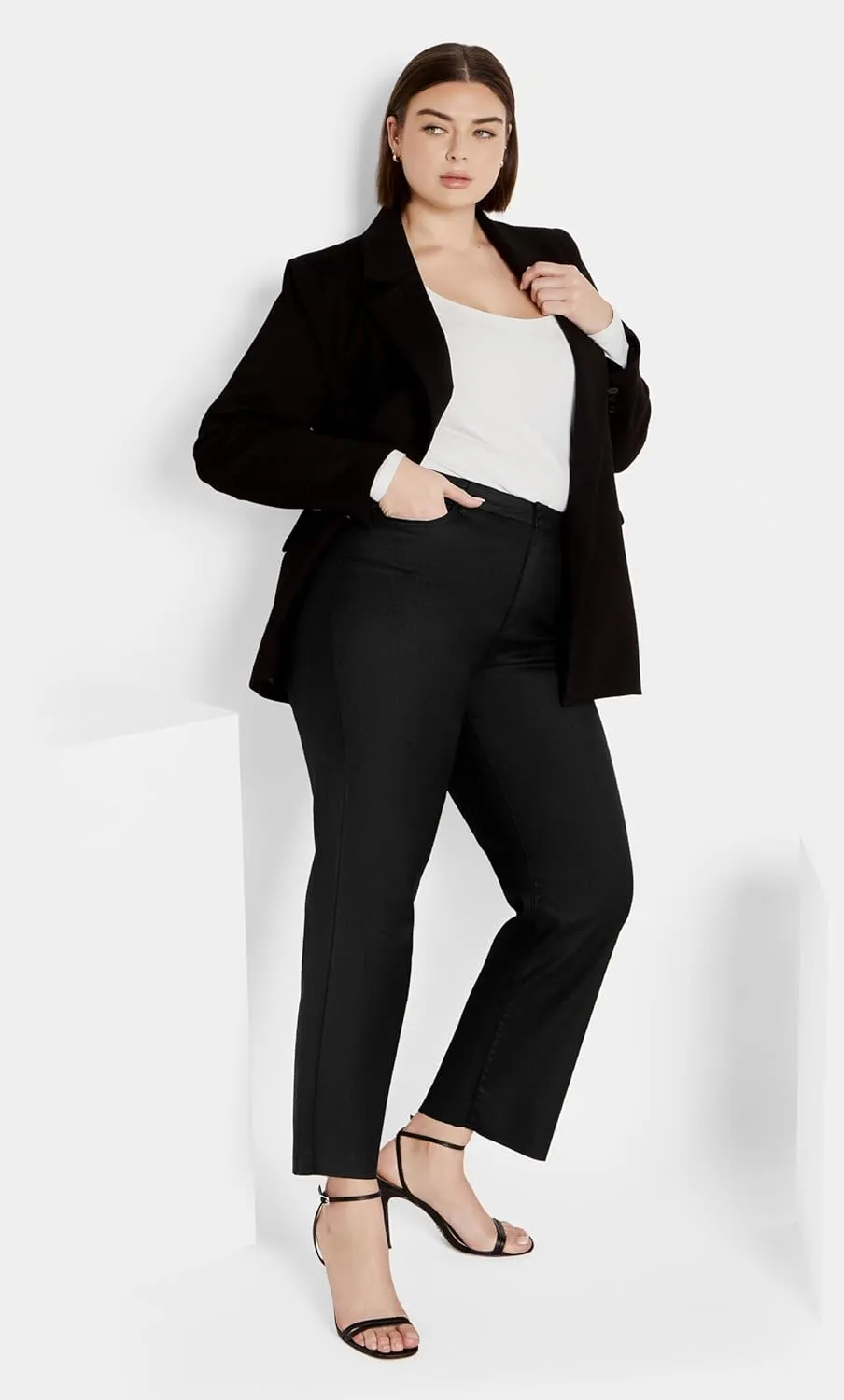 City Chic Women's Apparel Women's City Chic Plus Size Jean H Coated SK