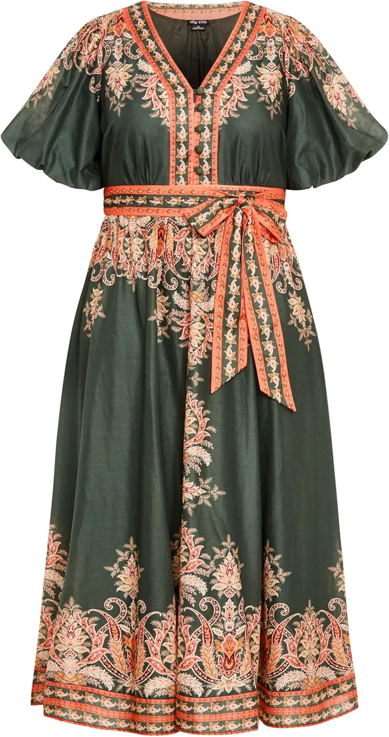 City Chic Women's Apparel Women's Plus Size Higher Love Maxi Dress