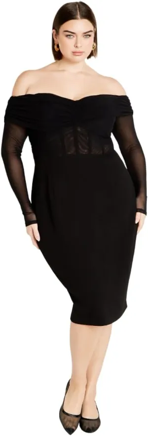 City Chic Women's Dress-Lana