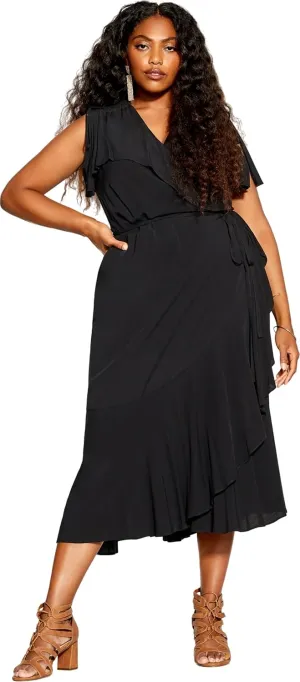 City Chic Women's Maxi Palm Love