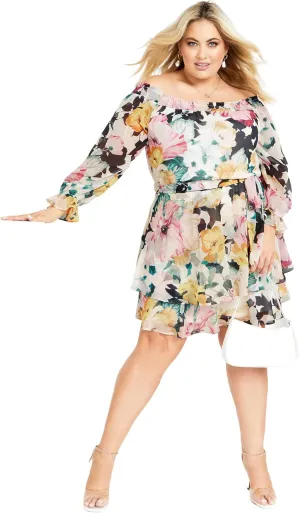 City Chic Women's Plus Size Athena Dress