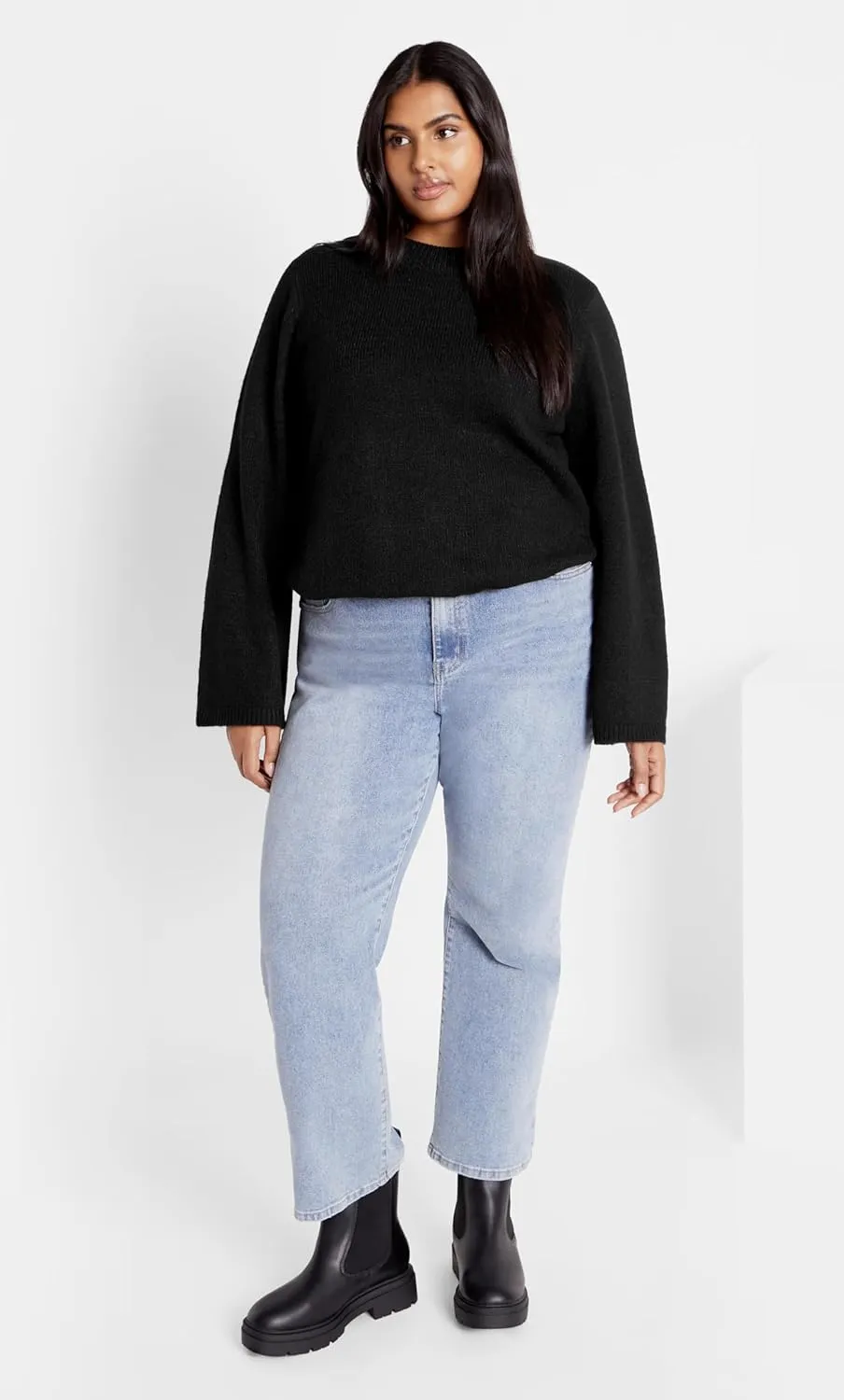 City Chic Women's Plus Size Bow Back Jumper