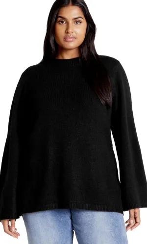 City Chic Women's Plus Size Bow Back Jumper