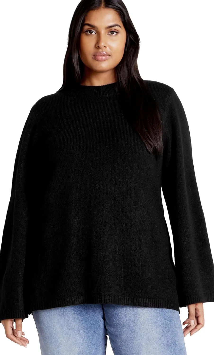 City Chic Women's Plus Size Bow Back Jumper