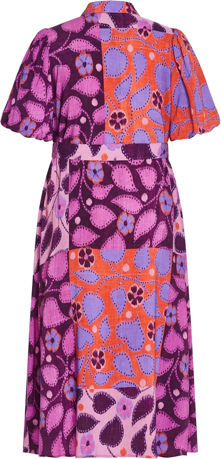 City Chic Women's Plus Size Dress Davina PRT