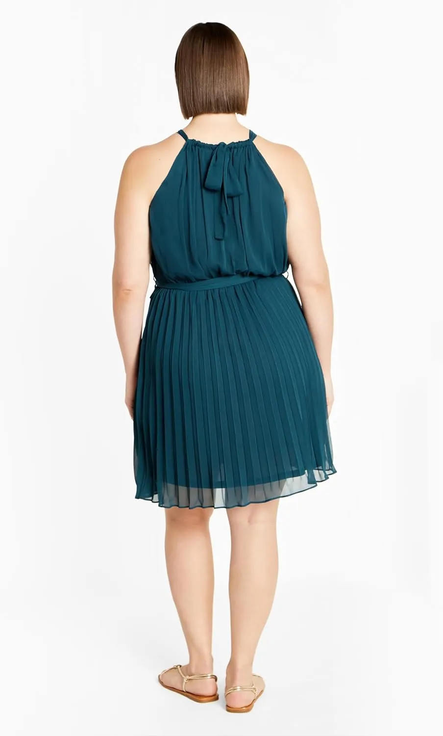 City Chic Women's Plus Size Dress - Kimmi Button Tie Waist