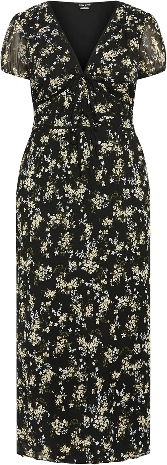 City Chic Women's Plus Size Dress - Midi Cara