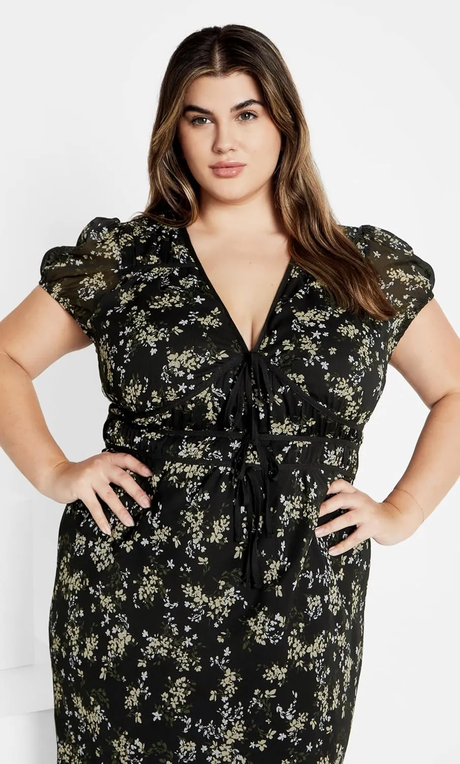City Chic Women's Plus Size Dress - Midi Cara