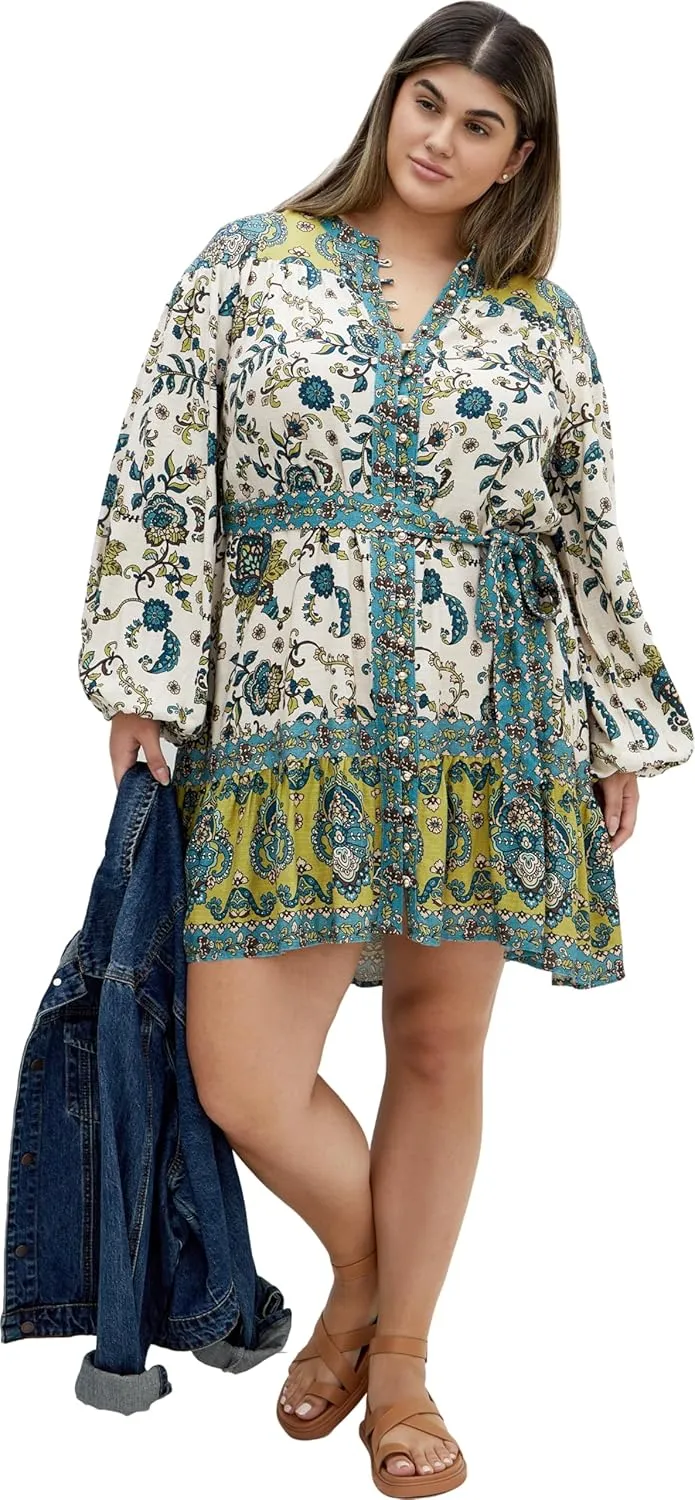 City Chic Women's Plus Size Dress Mysteria Mini