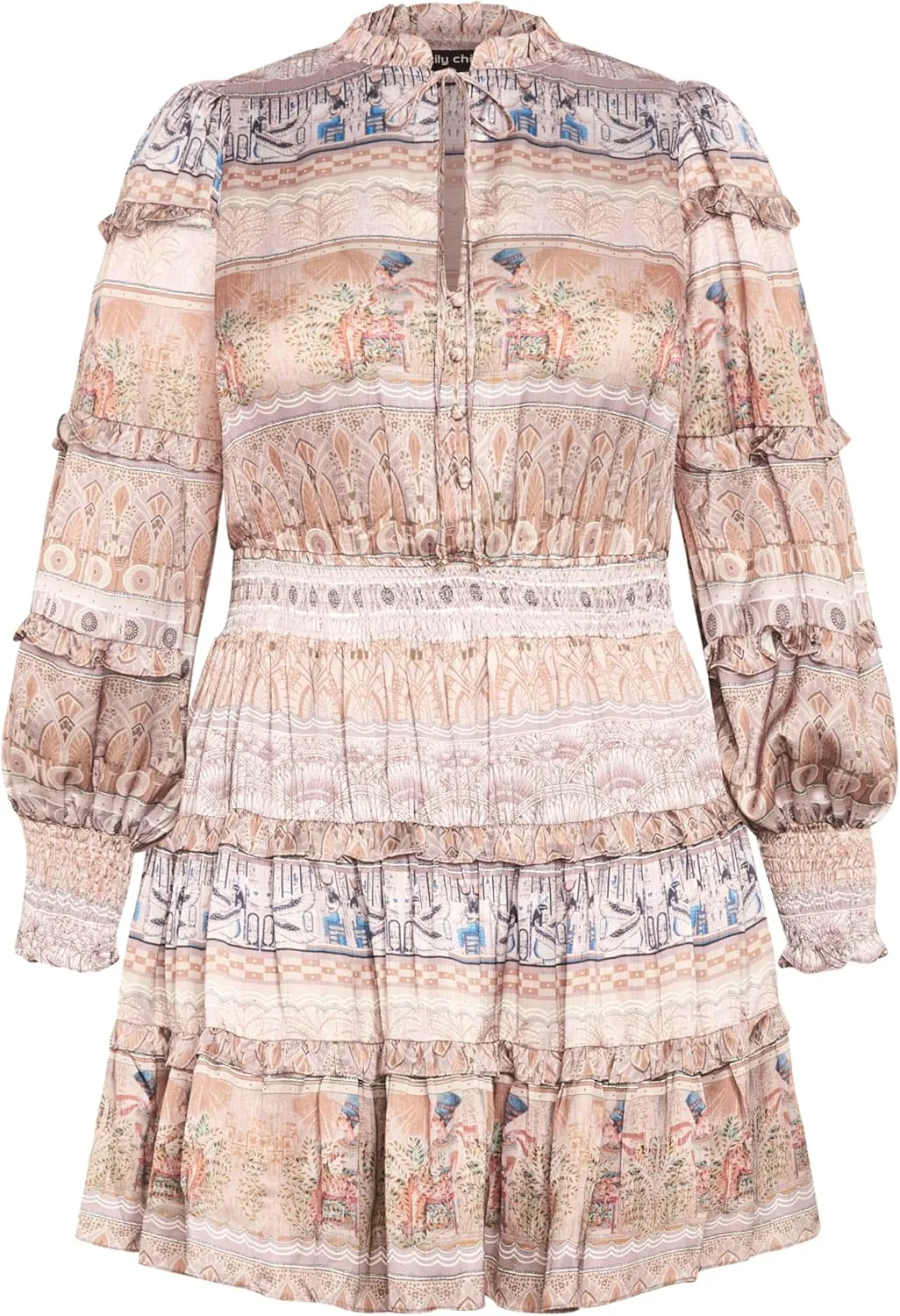 City Chic Women's Plus Size Dress-Ruffle Nile