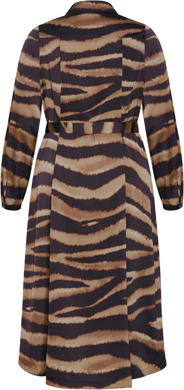 City Chic Women's Plus Size Dress-Untamed