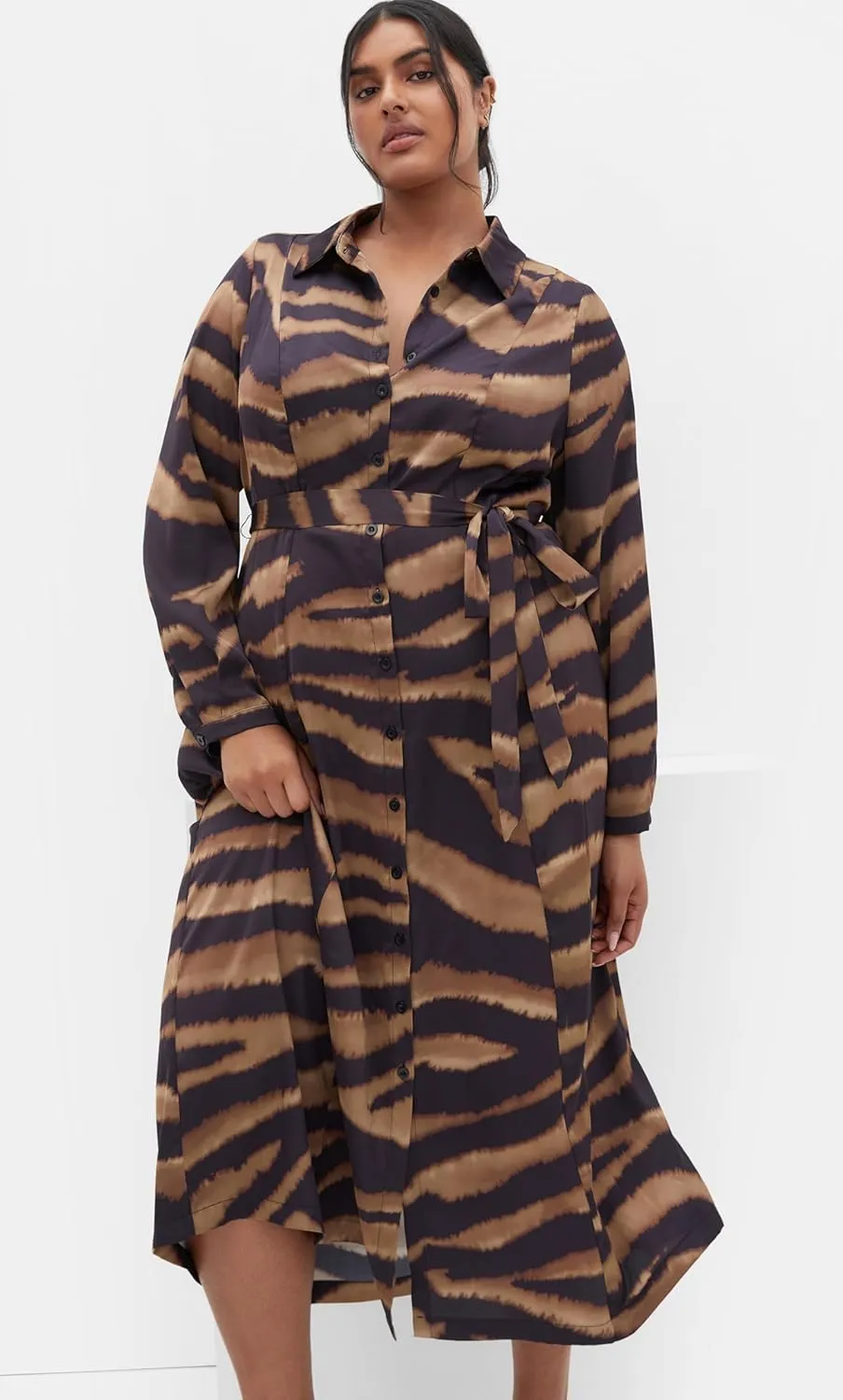 City Chic Women's Plus Size Dress-Untamed