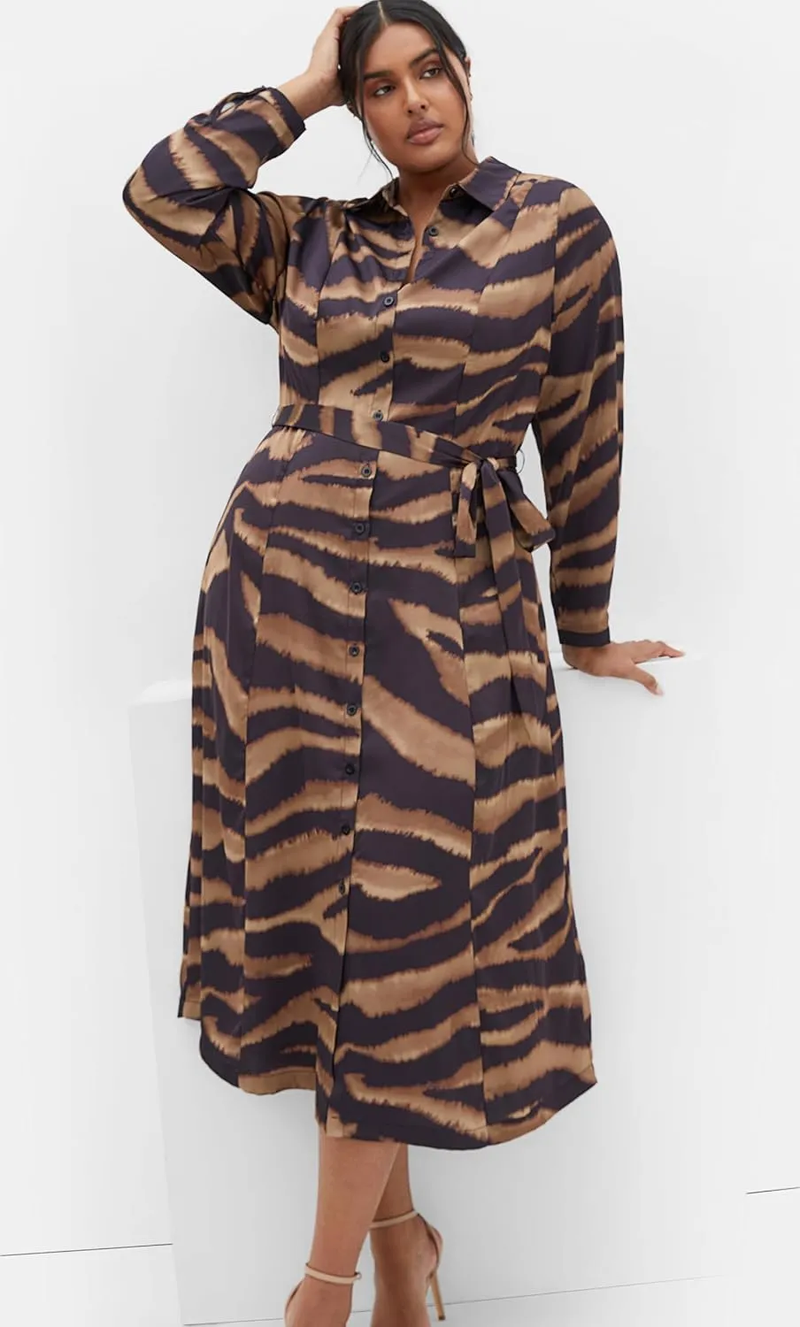 City Chic Women's Plus Size Dress-Untamed