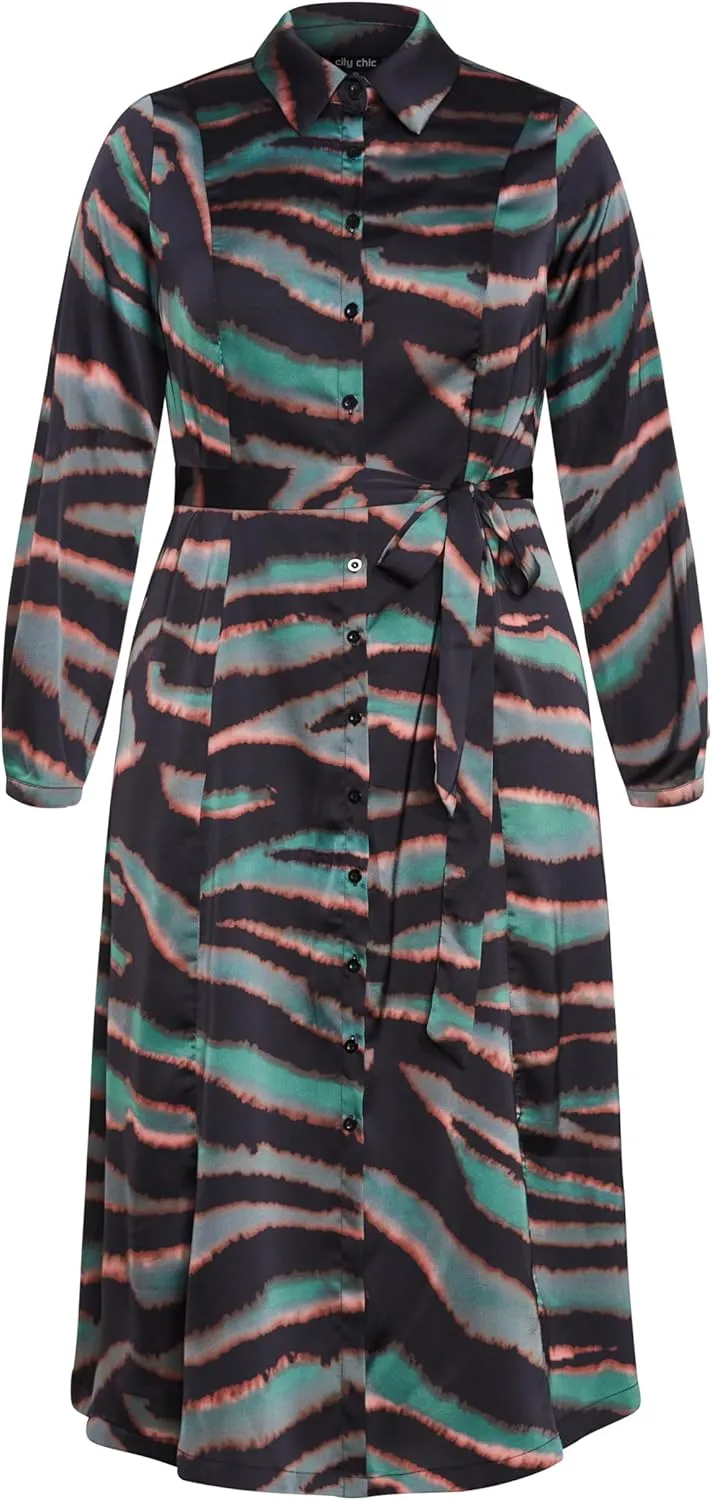 City Chic Women's Plus Size Dress-Untamed