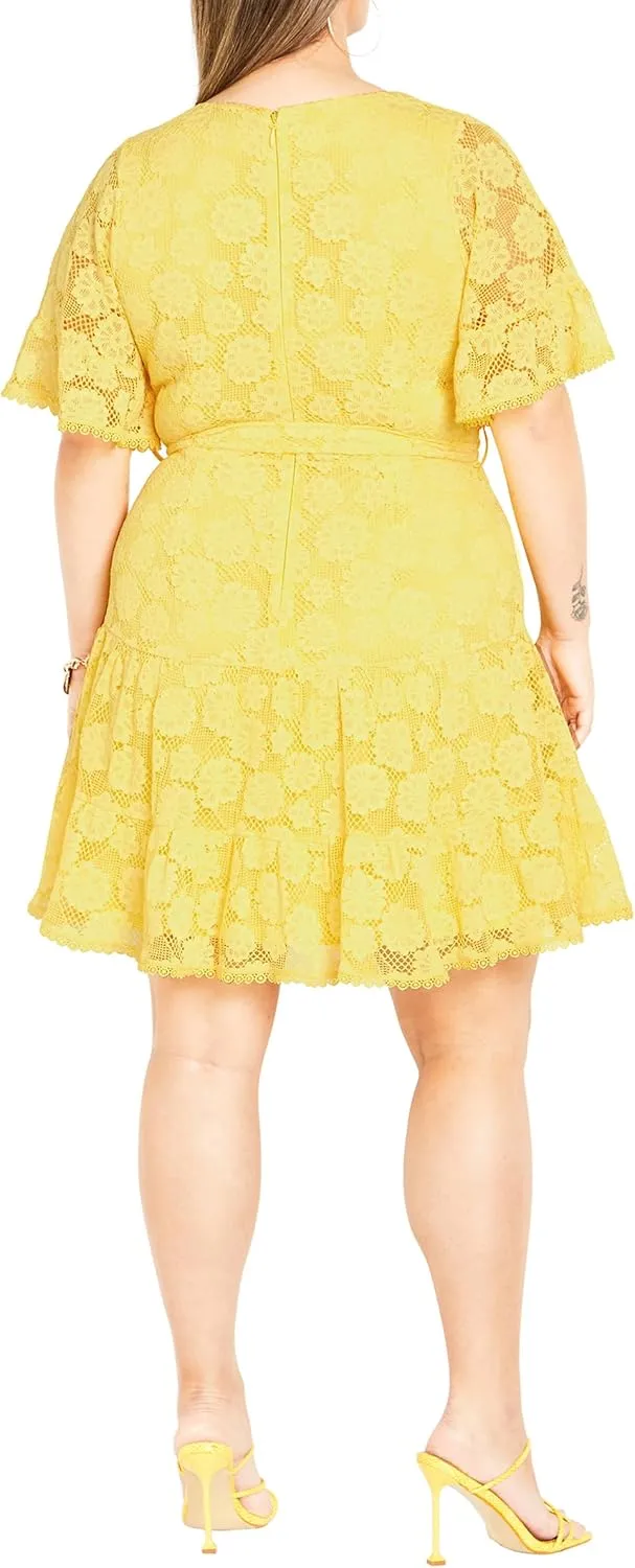 City Chic Women's Plus Size Garden Kisses Dress