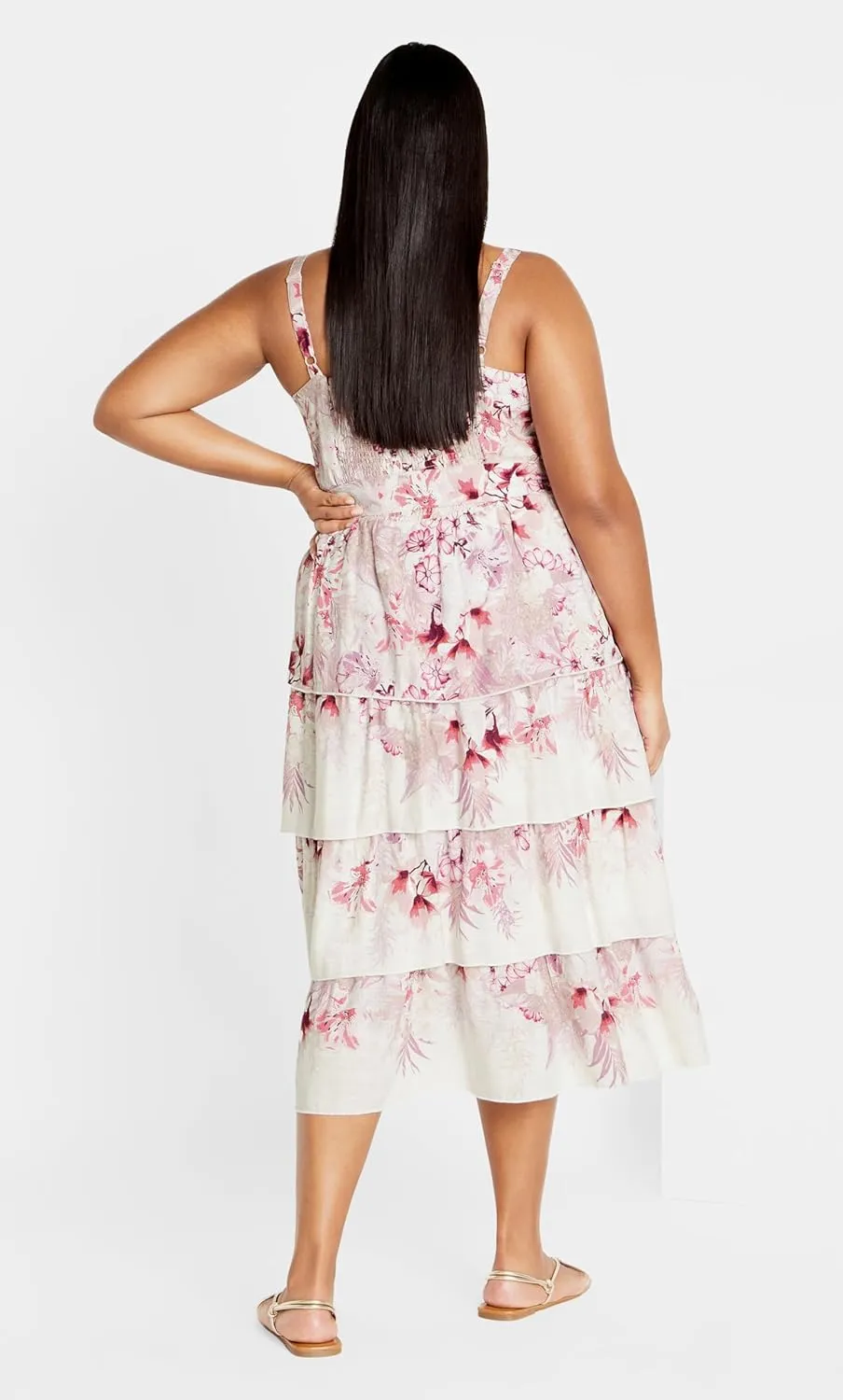 City Chic Women's Plus Size Isabella Border Dress