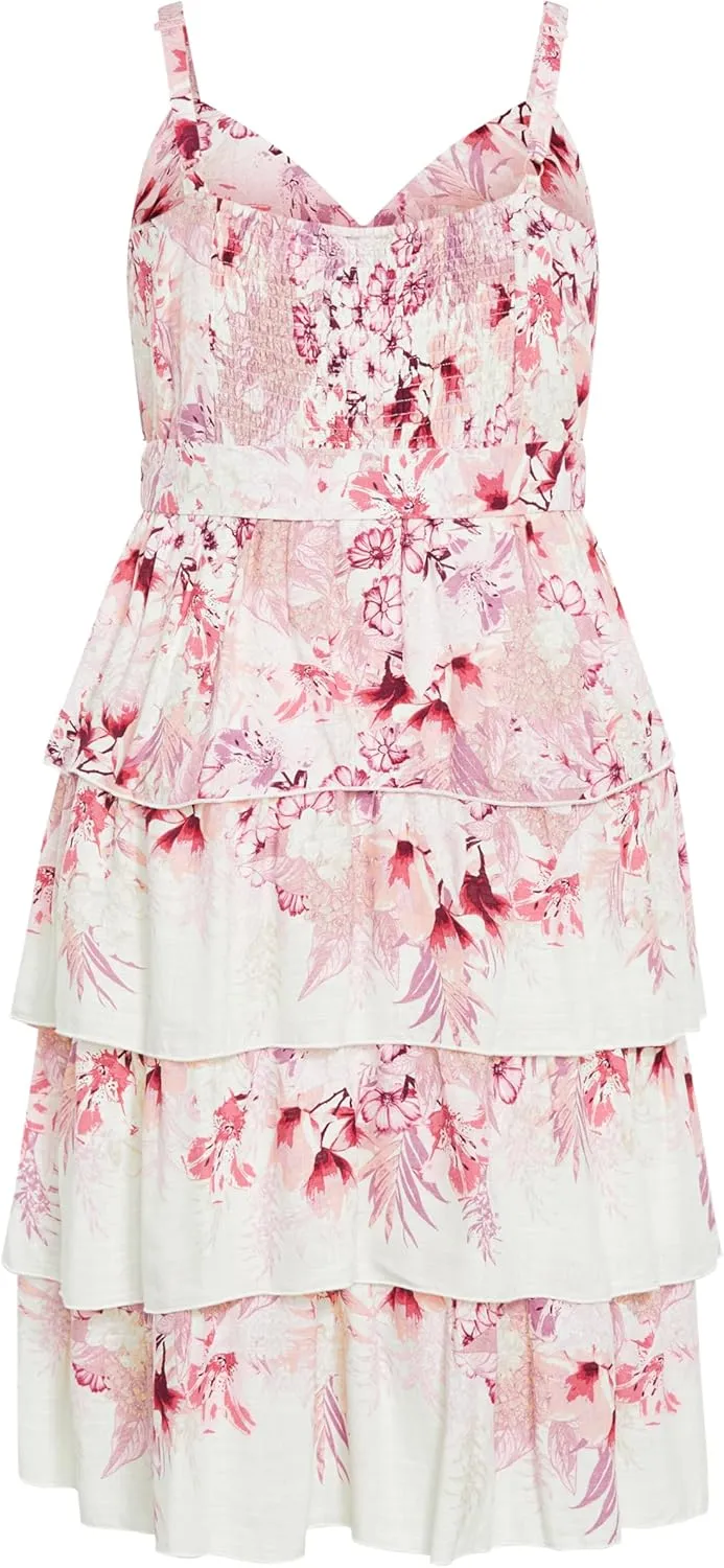 City Chic Women's Plus Size Isabella Border Dress