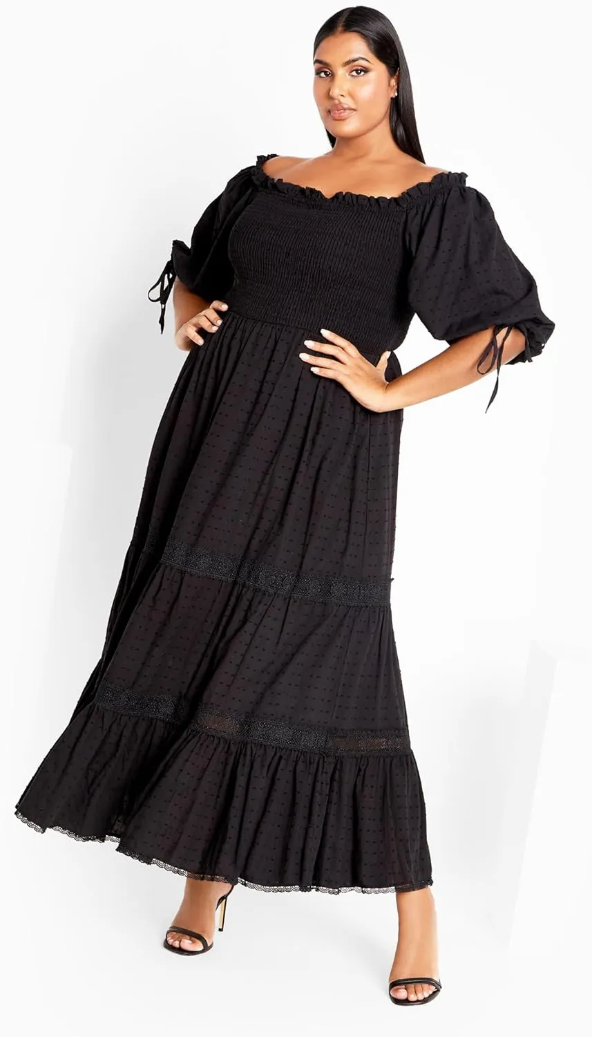 City Chic Women's Plus Size Love Shirred Dress