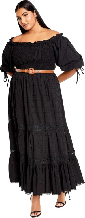 City Chic Women's Plus Size Love Shirred Dress